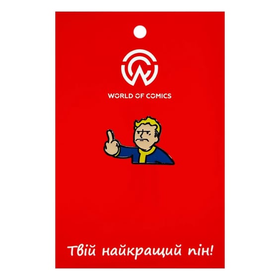 Металевий значок (пін) Fallout: Vault-Boy w/ Middle Finger, (14597)