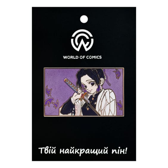 Металевий значок (пін) Demon Slayer: Shinobu Kocho, (14598)