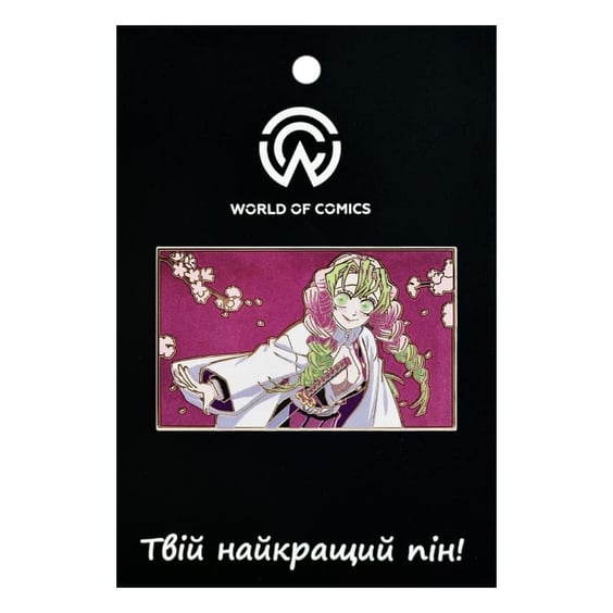 Металевий значок (пін) Demon Slayer: Mitsuri Kanroji, (14599)