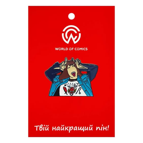 Металевий значок (пін) Stranger Things: Eddie Munson, (14619)