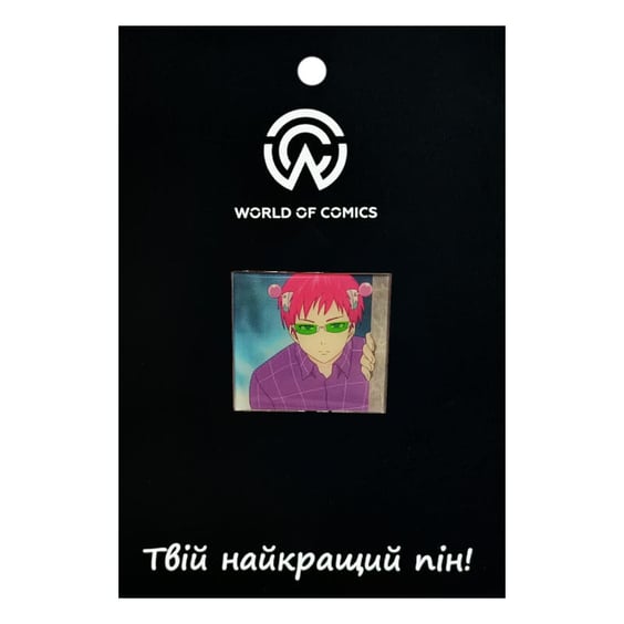 Металевий значок (пін) The Disastrous Life of Saiki K.: Kusuo Saiki, (14636)