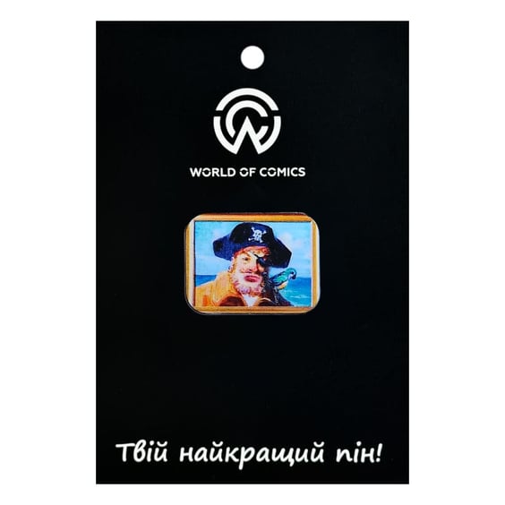 Металевий значок (пін) SpongeBob SquarePants: Painting: Captain Painty the Pirate w/ Potty the Parrot, (14643)