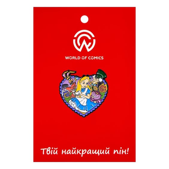 Металевий значок (пін) Disney: Alice in Wonderland, (14686)