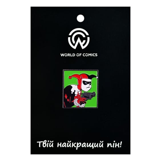 Металевий значок (пін) DC: Batman: Harley Quinn w/ Gun, (14687)