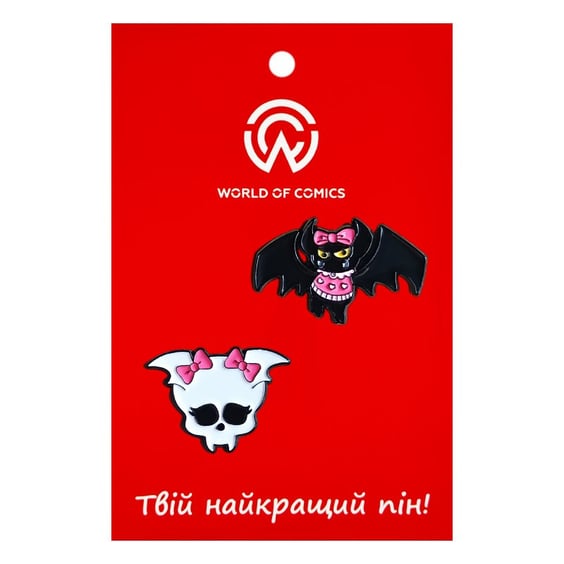 Металлический значок (пин) Monster High: Logo and Count Fabulous, (14694)