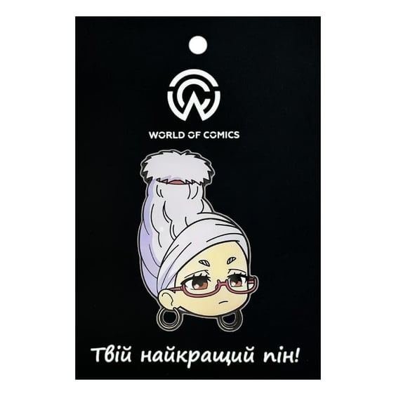 Металлический значок (пин) Dandadan: Seiko Ayase (Chibi Head), (14704)