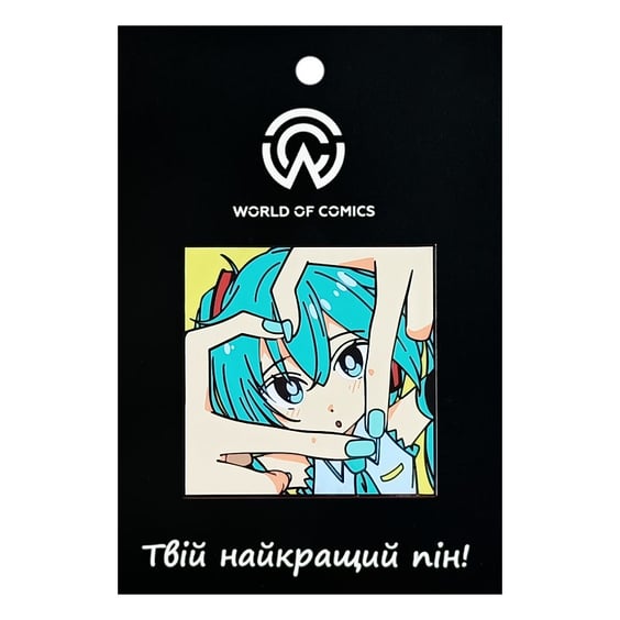 Металевий значок (пін) Vocaloid: Miku Hatsune Making Heart, (14709)