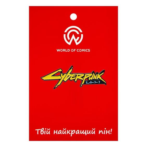 Металлический значок (пин) Cyberpunk 2077: Logo, (14713)