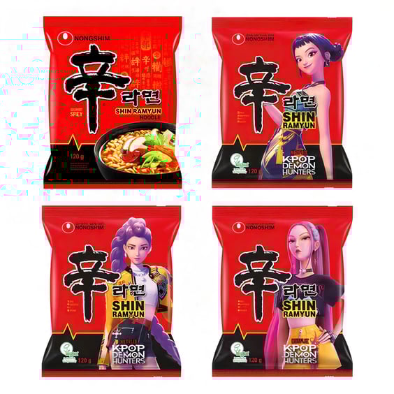 Локшина Nongshim: Shin: Ramyun w/ Mushrooms (1 шт. рандомно), (150620)