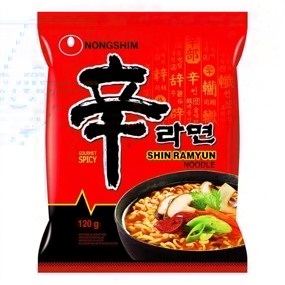 Локшина Nongshim: Shin: Ramyun w/ Mushrooms (1 шт. рандомно), (150620) 2