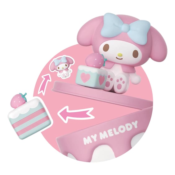 Коллекционная фигурка YuMeToys: Sanrio: Hello Kitty and Friends: Strawberry Cake Surprise: My Melody, (1516736) 2