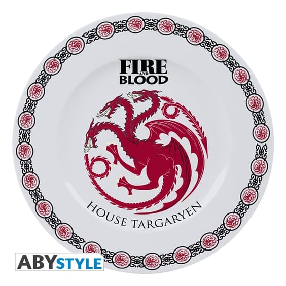 Набір тарілок ABYstyle: Game of Thrones: Houses Logo: Lannister, Baratheon, Stark, Targaryen, (15369) 5