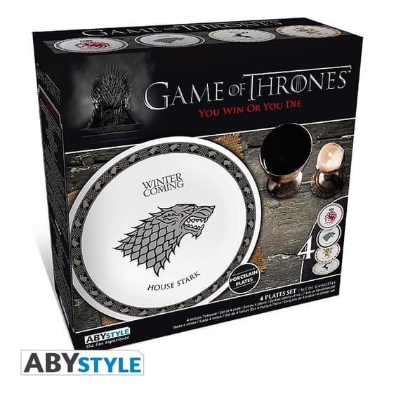 Набір тарілок ABYstyle: Game of Thrones: Houses Logo: Lannister, Baratheon, Stark, Targaryen, (15369) 6