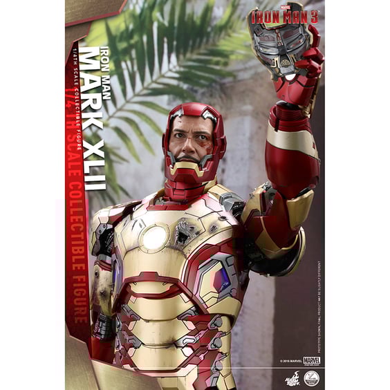 Колекційна фігура Hot Toys: Quarter Scale: Marvel: Iron Man 3:  Iron Man (Mark XLII) (Deluxe Version), (181752) 5