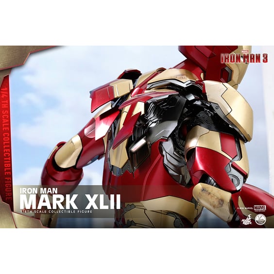Колекційна фігура Hot Toys: Quarter Scale: Marvel: Iron Man 3:  Iron Man (Mark XLII) (Deluxe Version), (181752) 8