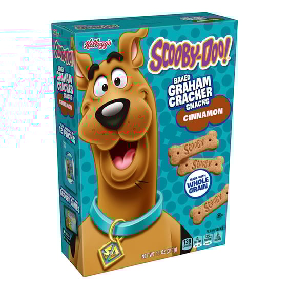 Печенье Kellogg's: Scooby-Doo: Baked Graham Cracker Snacks: Cinnamon, (182016) 2