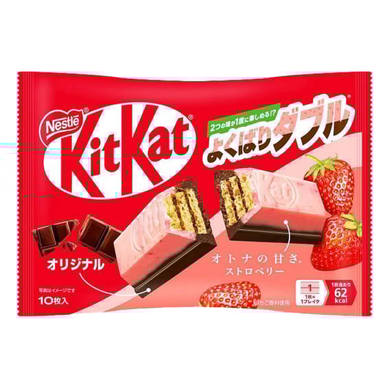 Батончик Nestle: Kit Kat: Mini: Strawberry, (182560)