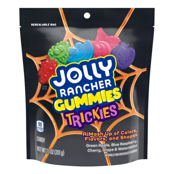 Желейные конфеты Jolly Rancher: Gummies Trickies: Green Apple, Blue Raspberry, Cherry, Grape and Watermelon, (185986)