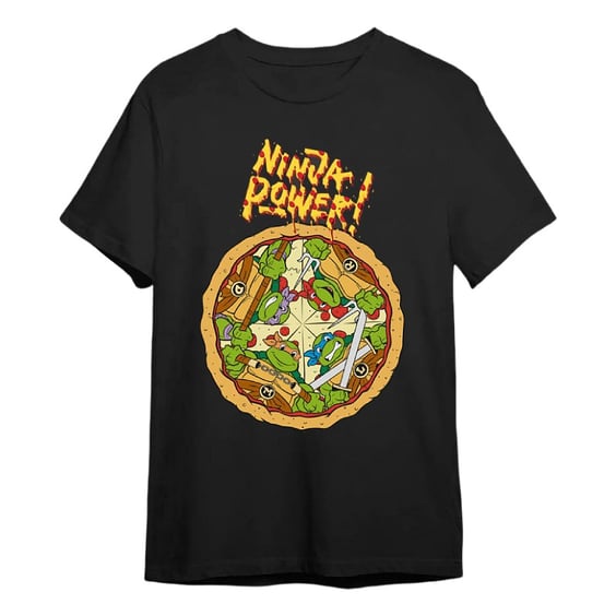 Футболка Nickelodeon: Teenage Mutant Ninja Turtles: Pizza: «Ninja Power‎» (M), (18668)