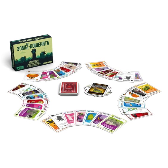 Настільна гра Rozum: Вибухові кошенята: Зомбі-кошенята, (190419) 3