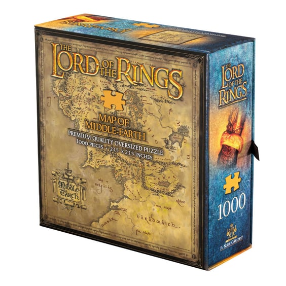 Пазл The Noble Collection: The Lord of the Rings: Map of Middle-Earth, (19137)