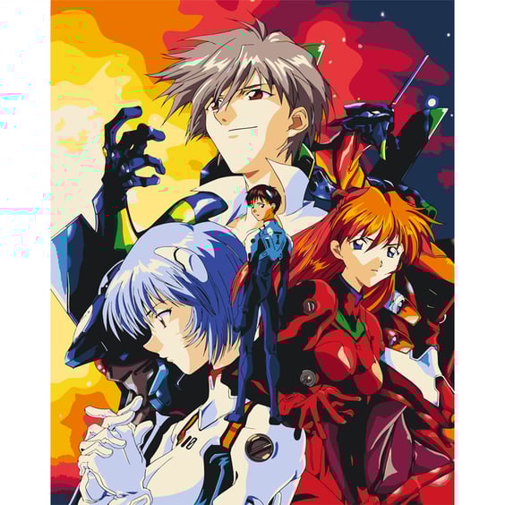 Картина по номерам Kartiny Origami: Evangelion, (2000)