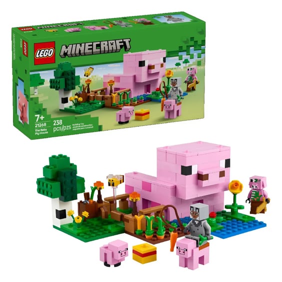 Конструктор LEGO: Minecraft: The Baby Pig House, (21268)