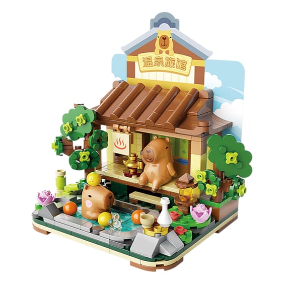 Конструктор Jaki: Superstar Capybara: Capybara Relaxation: Hot Spring, (214008) 2