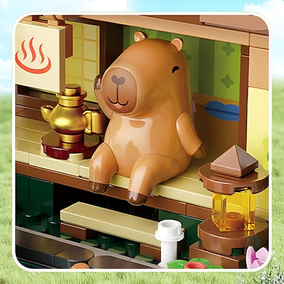 Конструктор Jaki: Superstar Capybara: Capybara Relaxation: Hot Spring, (214008) 3