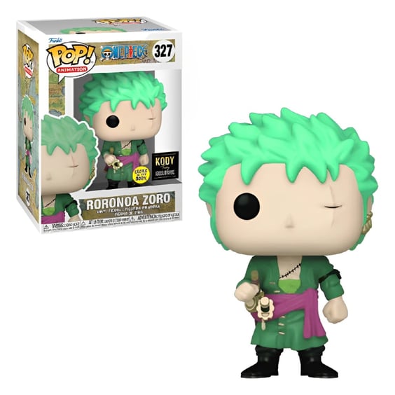 Фігурка Funko POP!: Animation: One Piece: Zoro Roronoa (Glows in the Dark) (Kody Trading Exclusive), (231916)