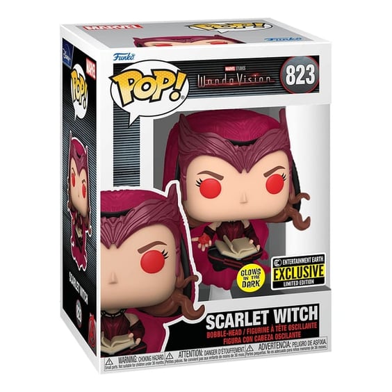 Фігурка Funko POP!: Marvel: WandaVision: Scarlet Witch (Glow in The Dark) (Entertainment Earth Exclusive Limited Edition), (23452) 4