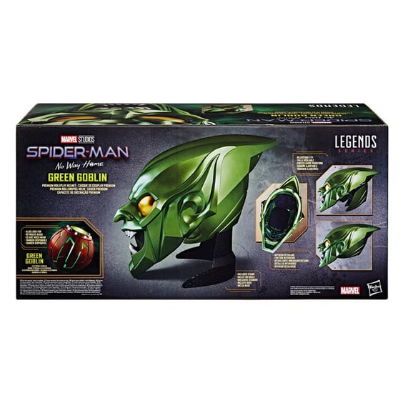 Інтерактивний шолом Hasbro: Marvel: Legends Series: Spider-Man: No Way Home: Green Goblin: Electronic Helmet, (246172) 8
