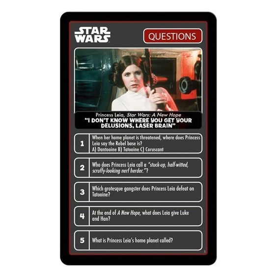 Настольная игра Winning Moves: Top Trumps Quiz: Star Wars, (27458) 2