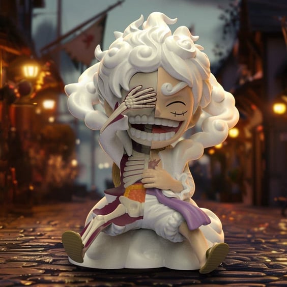 Колекційна фігура Mighty Jaxx: Jason Freeny: XXray Plus: One Piece: Wanted Series: Monkey D. Luffy, (278907) 5