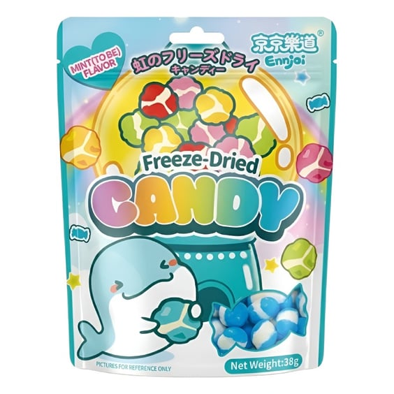 Цукерки Ennjoi: Freeze-Dried Candy: Mint Flavor, (29002)