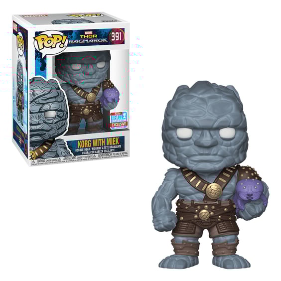 Фігурка Funko POP!: Marvel: Thor: Ragnarok: Korg w/ Miek (Funko Exclusive: 2018 Fall Convention), (30763)