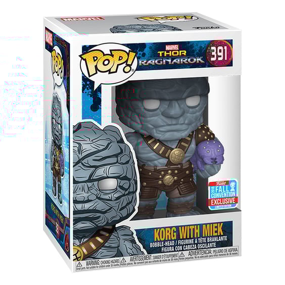 Фігурка Funko POP!: Marvel: Thor: Ragnarok: Korg w/ Miek (Funko Exclusive: 2018 Fall Convention), (30763) 3
