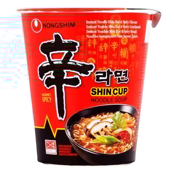 Локшина Nongshim: Shin Cup: Noodle Soup, (31011)