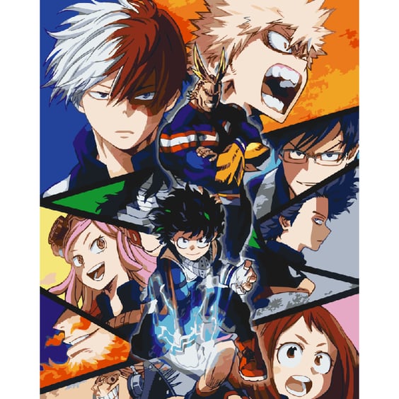 Картина за номерами Kartiny Origami: My Hero Academia, (31290)