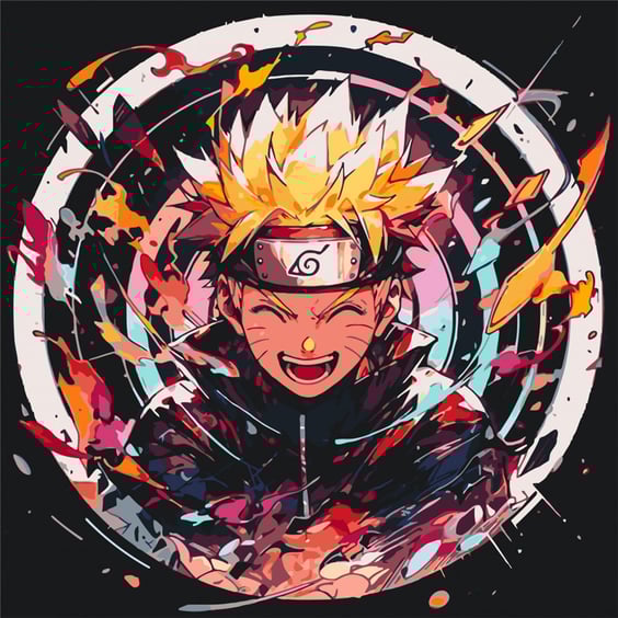 Картина за номерами Kartiny Origami: Naruto: Naruto Uzumaki, (31330)