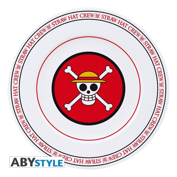 Набір тарілок ABYstyle: One Piece: Skull Logo: Straw Hat Crew, Pirates of Heart, Red Hair Pirates and White Beard Pirates, (31536) 2