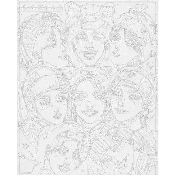 Картина по номерам Kartiny Origami: Stray Kids, (31890) 2