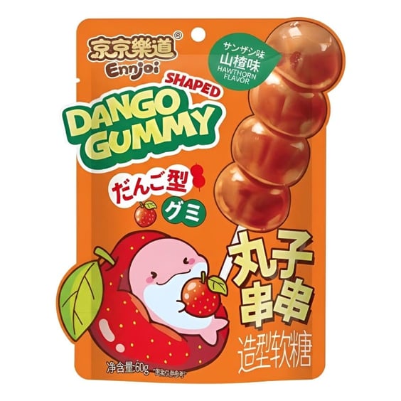 Желейні цукерки Ennjoi: Dango Shaped Gummy: Hawthorn Flavor, (321105)