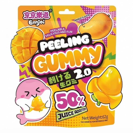 Желейные конфеты Ennjoi: Peeling Gummy: Mango Flavor, (332128)