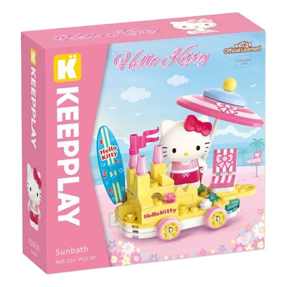Конструктор Qman: Keeppley: Sanrio: Sunbath: Hello Kitty, (333334) 5