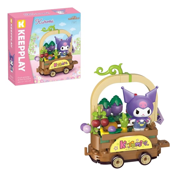 Конструктор Qman: Keeppley: Sanrio: Fruit Picking At The Orchard: Kuromi, (333335)