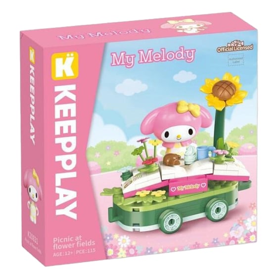 Конструктор Qman: Keeppley: Sanrio: Picnic At Flower Fields: My Melody, (333336) 4