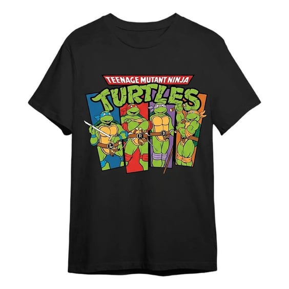Футболка Nickelodeon: Teenage Mutant Ninja Turtles: Donatello, Raphael, Leonardo and Michelangelo (S), (34552)