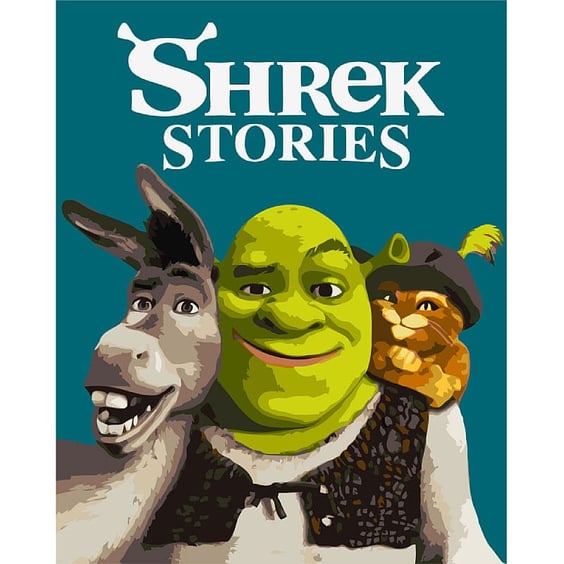 Картина за номерами Kartiny Origami: Shrek: Shrek Stories, (3511)