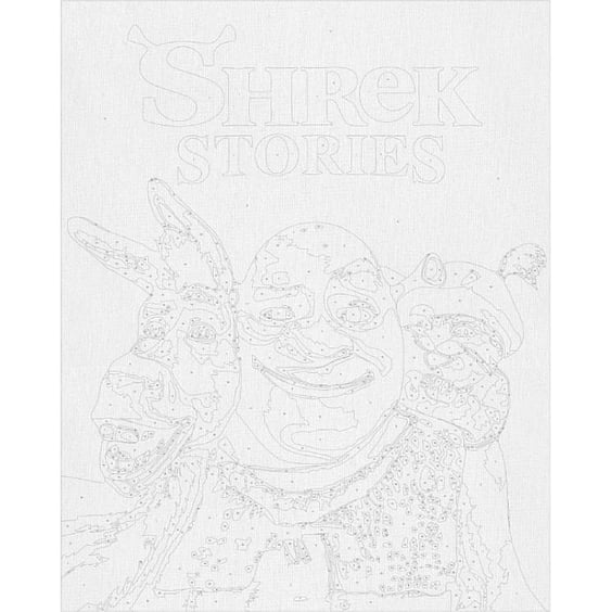 Картина за номерами Kartiny Origami: Shrek: Shrek Stories, (3511) 2